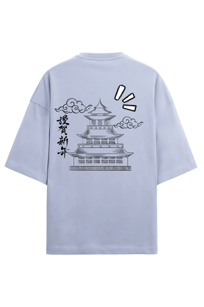 Japanese Temple - TERRY Oversized Tees [Unisex]
