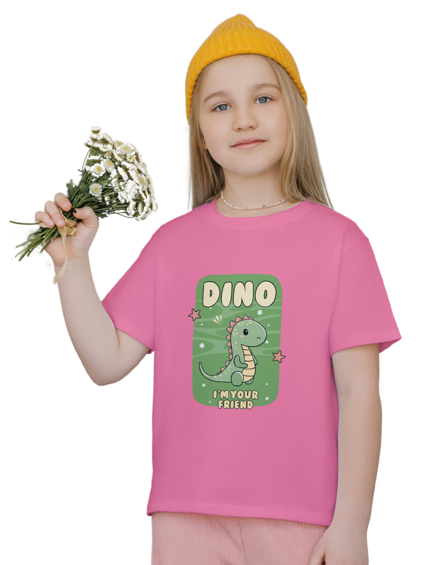 Dino - Kids Classic Cotton Tees[Girls]