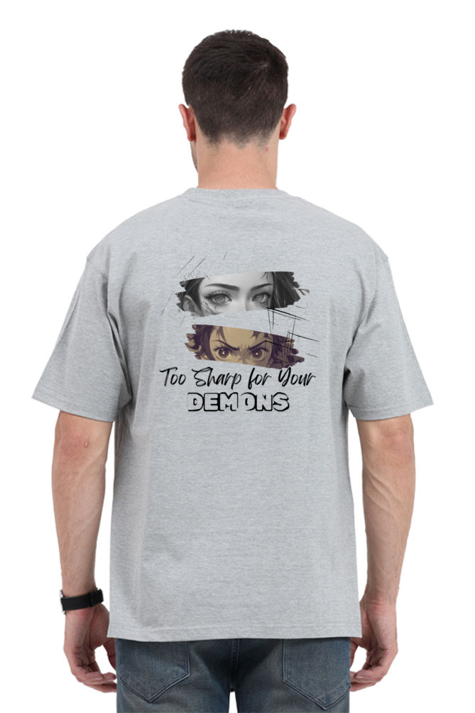 Too sharp for your DEMONS!- Oversized Classic Tees [Unisex]