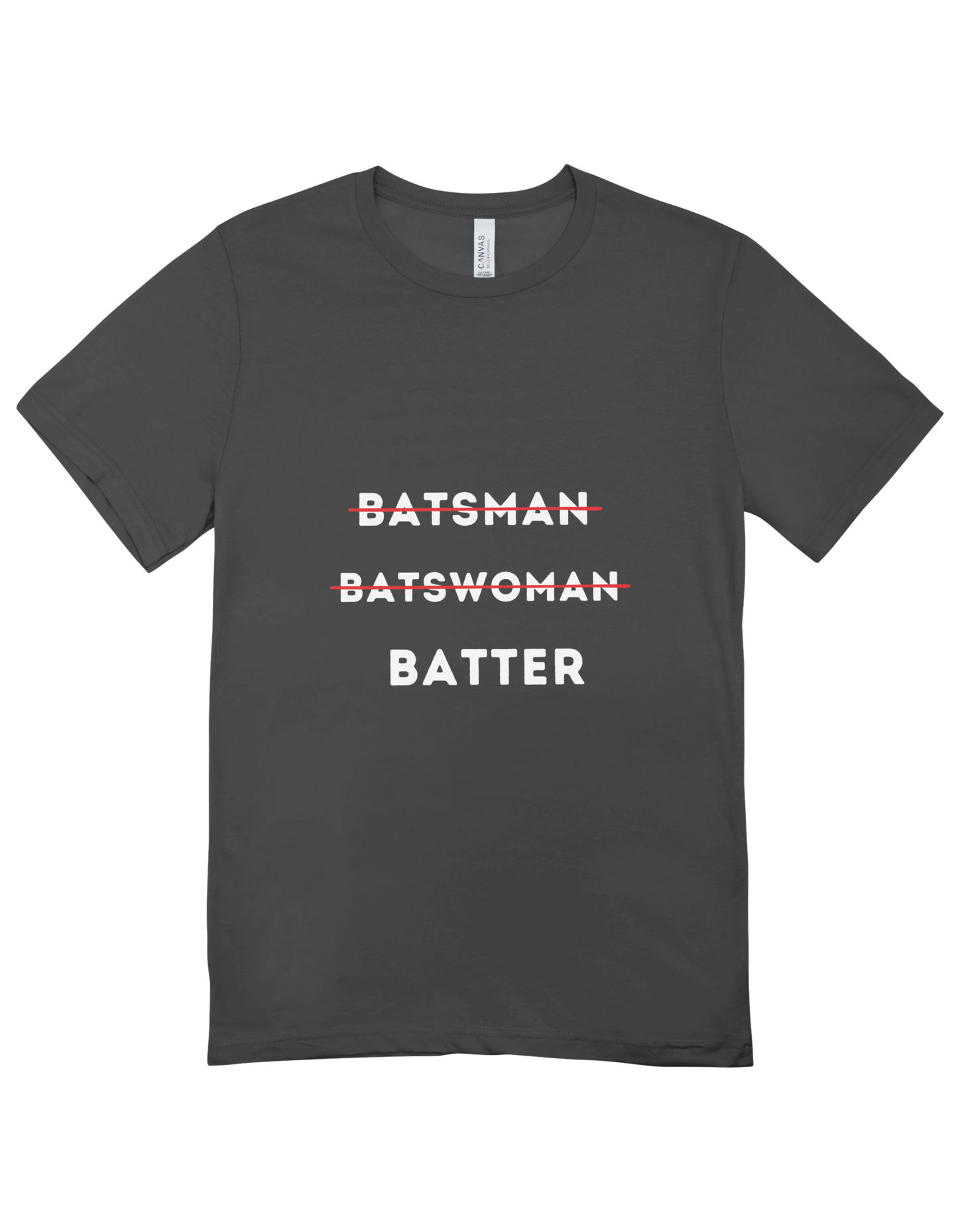 BATTER! - Round Neck Black Half Sleeve T-shirt