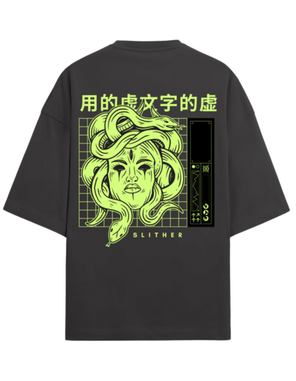 Slither - TERRY Oversized Tees [Unisex] [Back print]