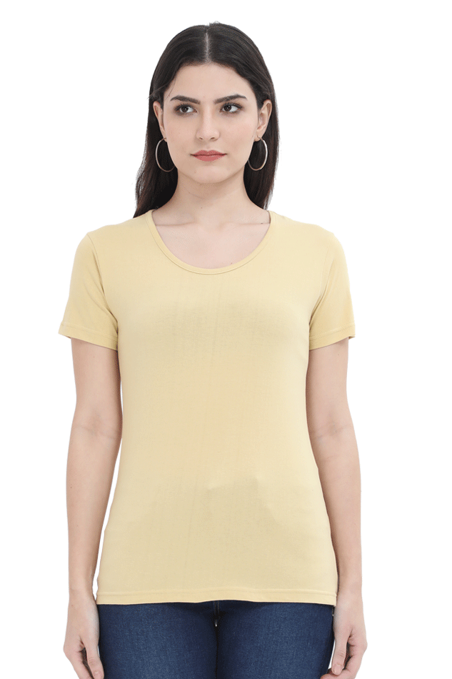 Plain Classic Cotton Tees[Women]