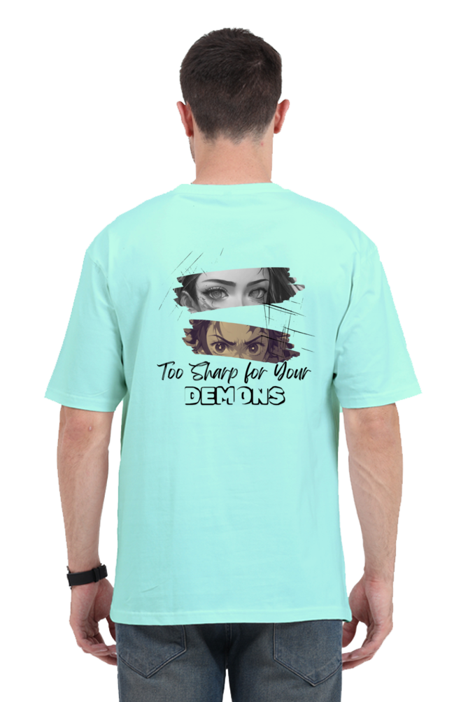 Too sharp for your DEMONS!- Oversized Classic Tees [Unisex]