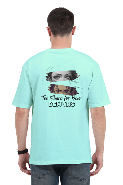 Too sharp for your DEMONS!- Oversized Classic Tees [Unisex]