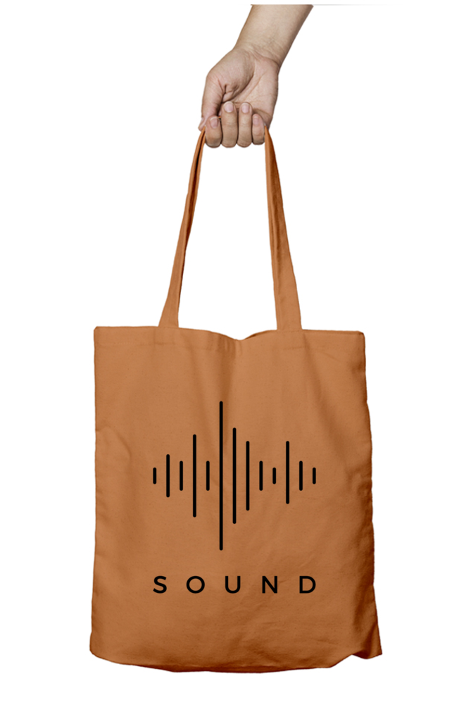 Sound (B)- 100% Cotton Zipper Tote Bag