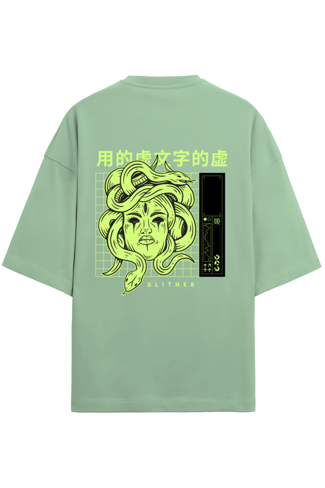 Slither - TERRY Oversized Tees [Unisex] [Back print]