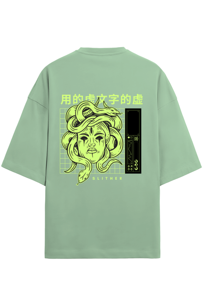 Slither - TERRY Oversized Tees [Unisex] [Back print]