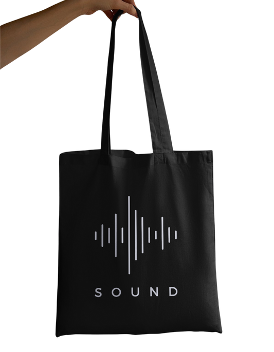 Sound (W) - 100% Cotton Zipper Tote Bag