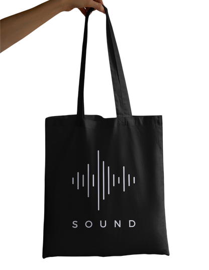 Sound (W) - 100% Cotton Zipper Tote Bag