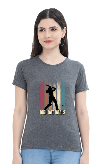 Girl got goals - Classic Cotton Tee (Featured)[women]