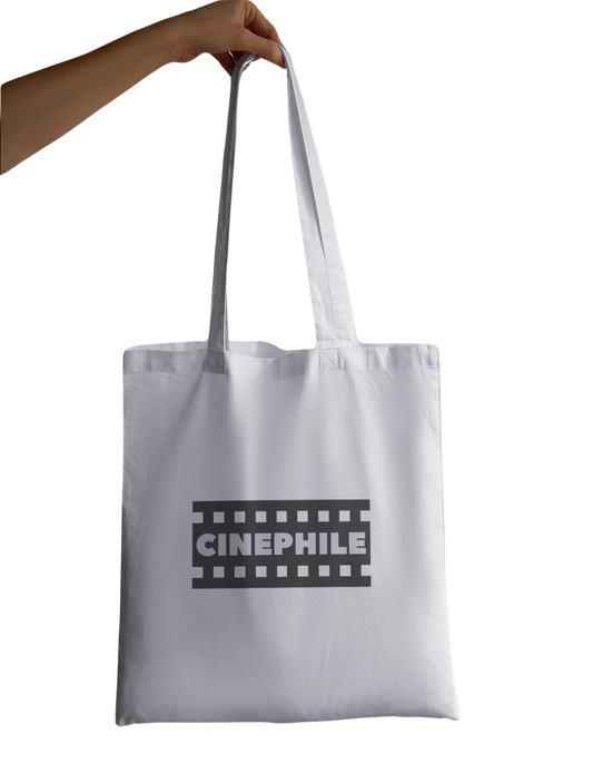 CINEPHILE - 100% Cotton Zipper Tote Bag