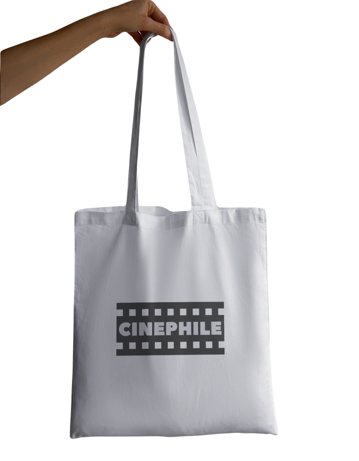 CINEPHILE - 100% Cotton Zipper Tote Bag