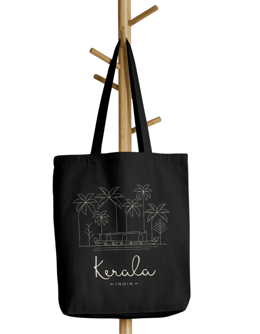 Kerala (W) - 100% Cotton Zipper Tote Bag