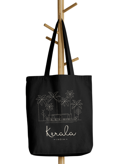 Kerala (W) - 100% Cotton Zipper Tote Bag