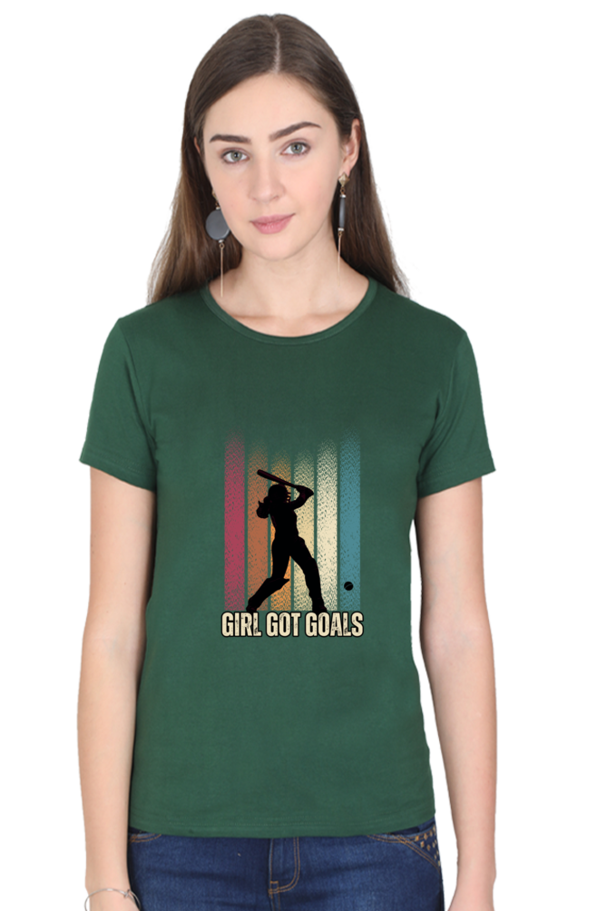 Girl got goals - Classic Cotton Tee (Featured)[women]