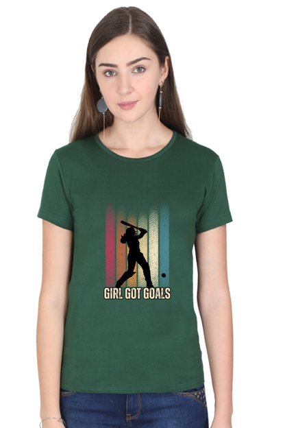 Girl got goals - Classic Cotton Tee (Featured)[women]