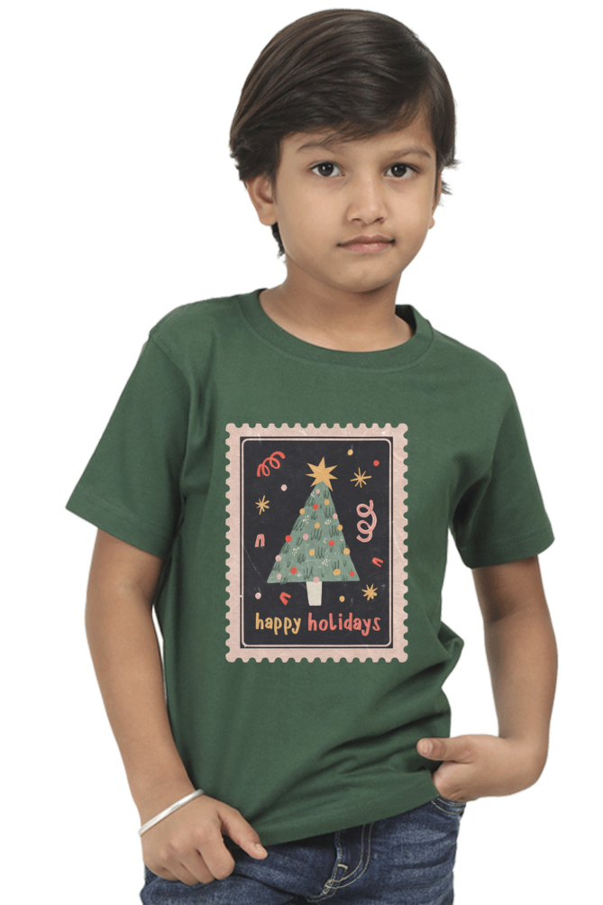 Happy Holidays! -Kids Classic Cotton Tees[Boys]