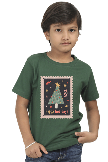 Happy Holidays! -Kids Classic Cotton Tees[Boys]