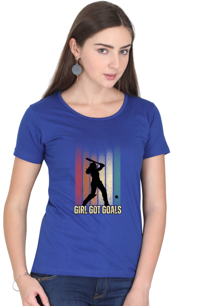 Girl got goals - Classic Cotton Tee (Featured)[women]