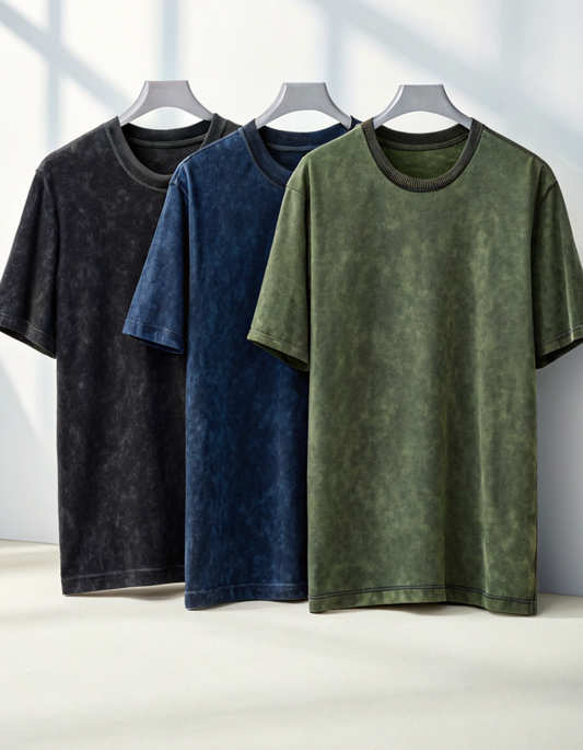 Plain Acid Wash Oversized T-shirt[Unisex]