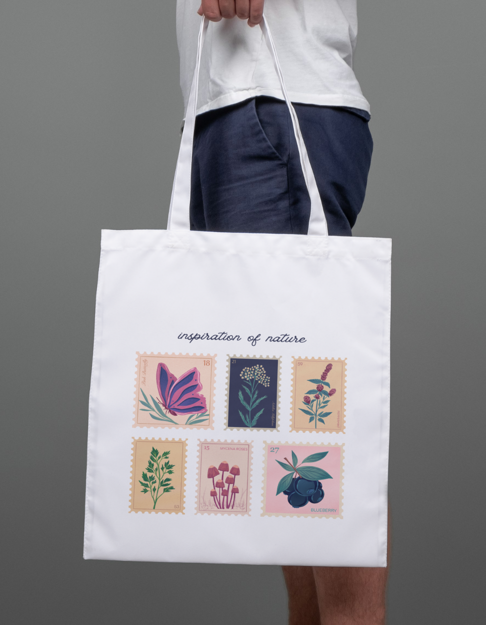 Nature - Large Zipper Tote Bag [16.5 x 14.5 inches]