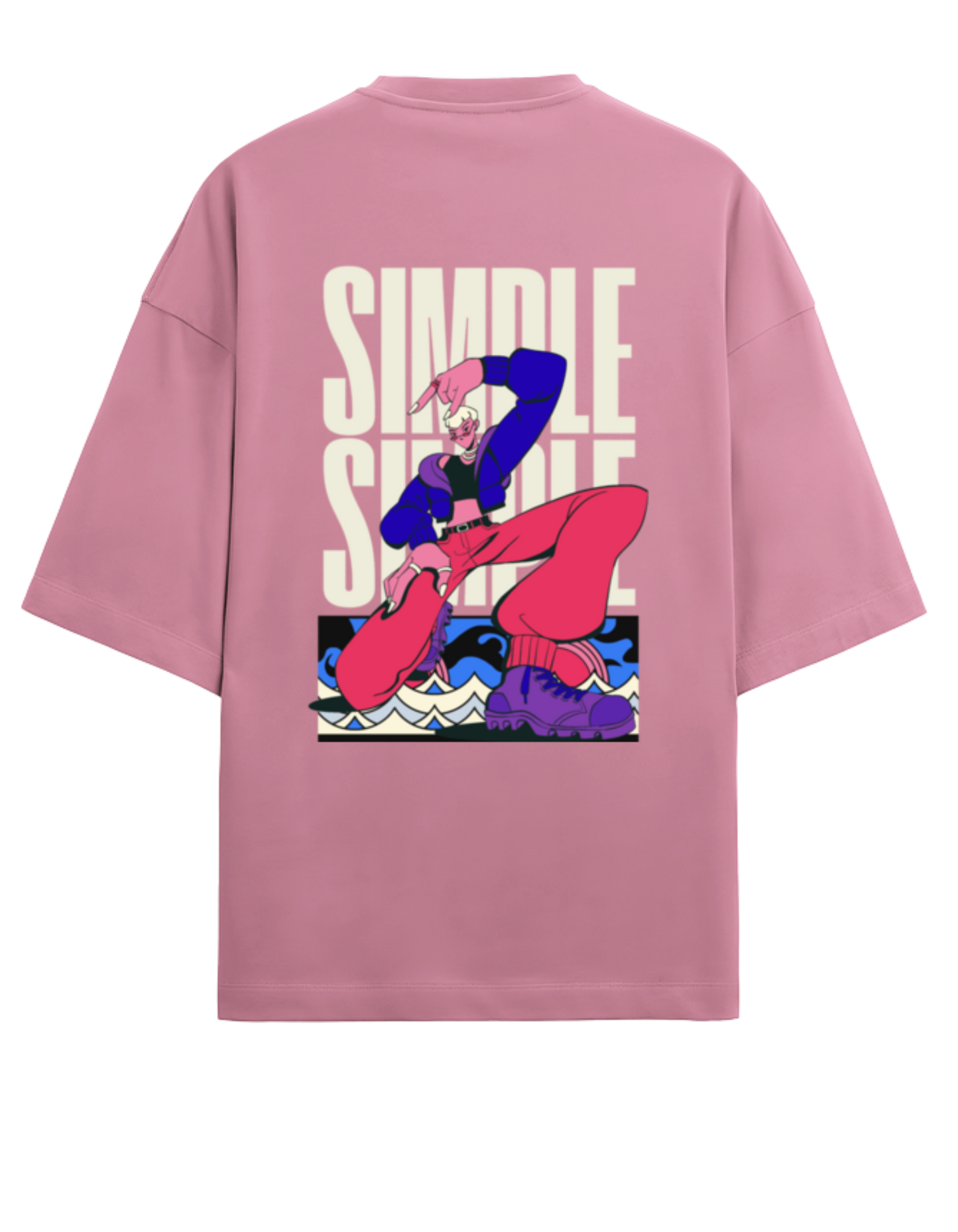 Simple - TERRY Oversized Tees [Unisex]