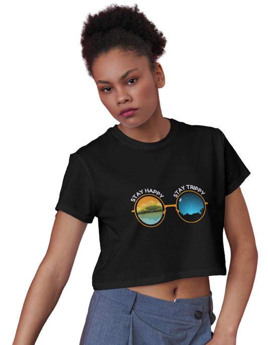 Stay Happy & wild! - FEMALE Crop Top