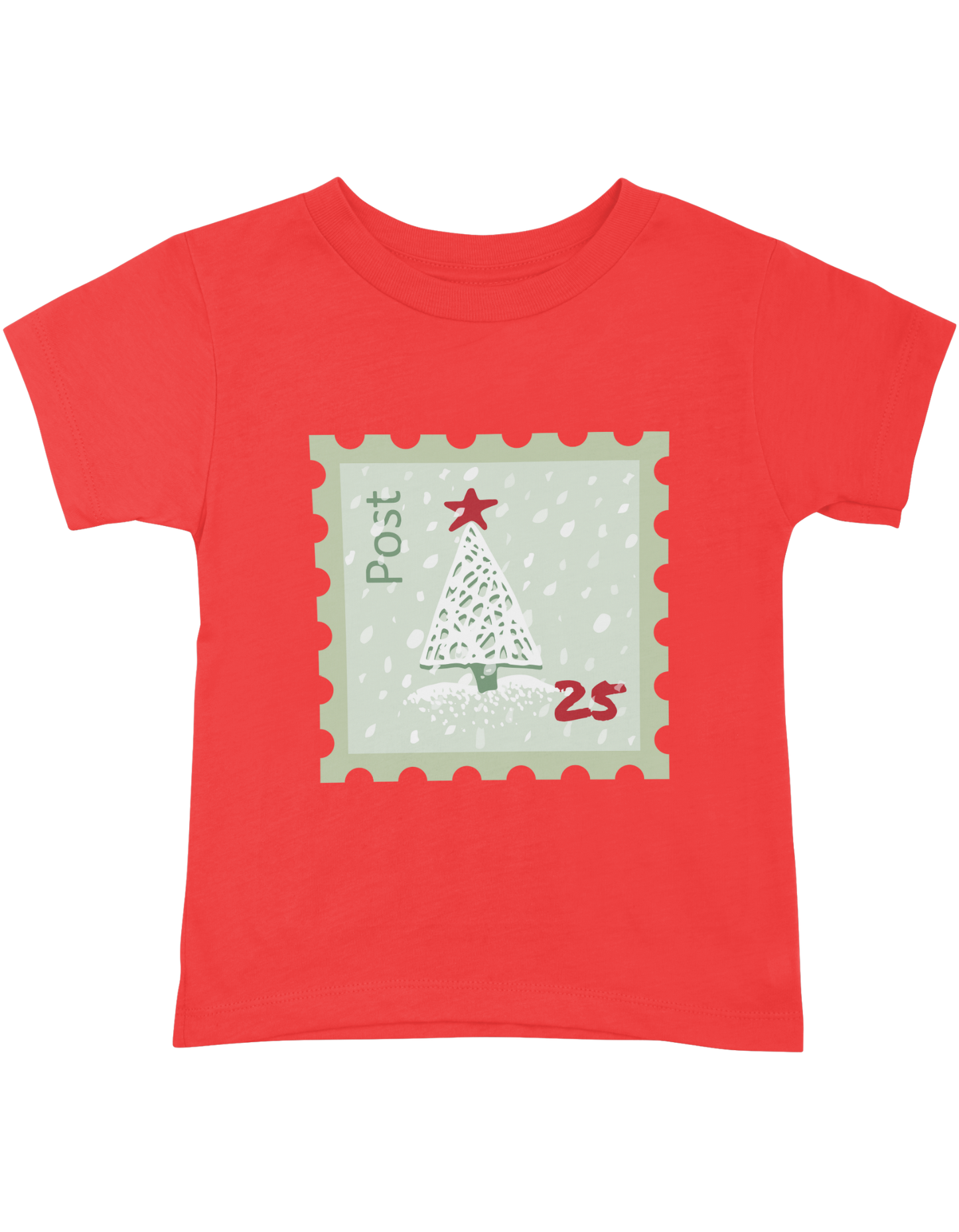Xmas Post -Kids Classic Cotton Tees[Girls]